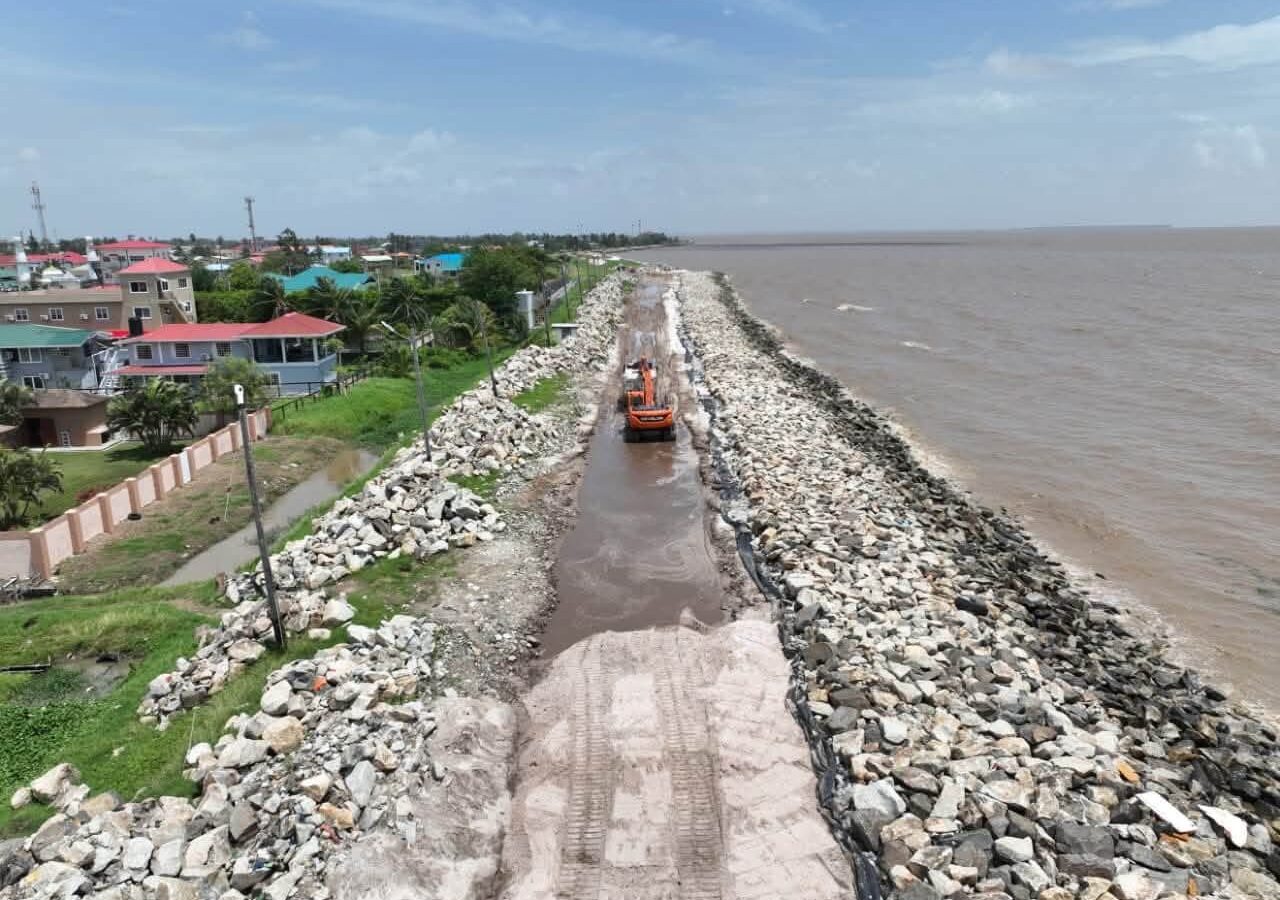 Ali highlights Region Three sea and river defence works after Mohamed questions Leonora infrastructure