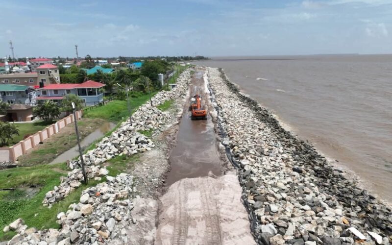 Ali highlights Region Three sea and river defence works after Mohamed questions Leonora infrastructure