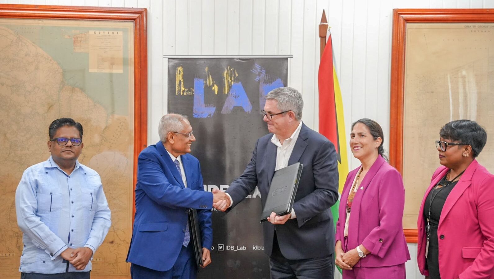 Senior Finance Minister announces signing of first IDB Lab loan for Guyanese private firm